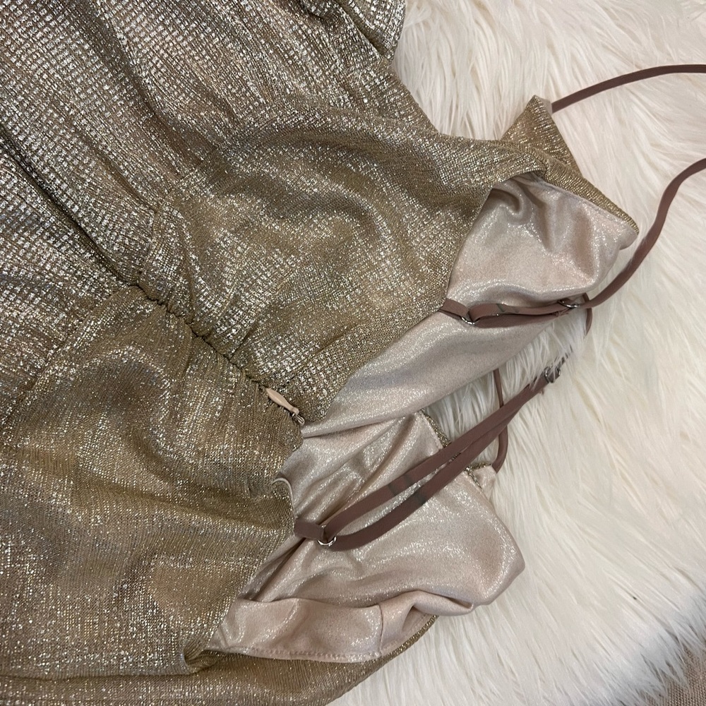 Urban outfitters gold romper